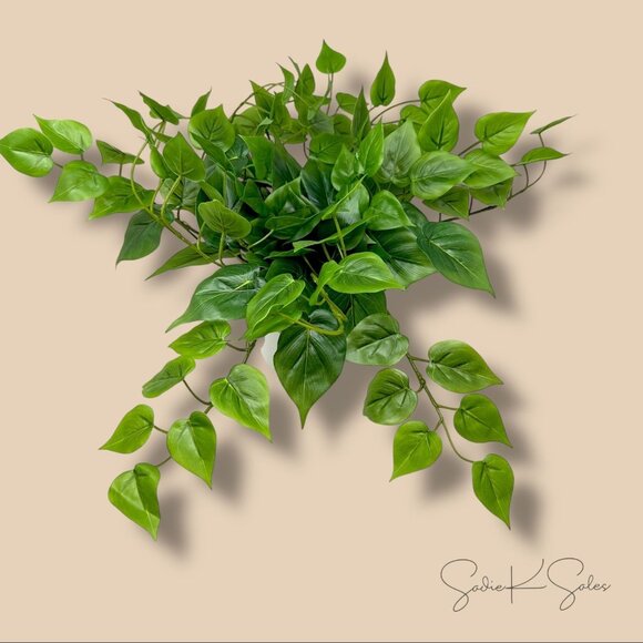 14"x28" Artificial Pothos Plant in White Ceramic Pot - Threshold - Target 2023 - Picture 6 of 8